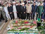 حضور مدیر کل بنیاد شهید بوشهر در مراسم تشییع و خاکسپاری شهیدان اقتدار رمضان در شهر برازجان و سعدآباد دشتستان 