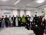 دیدار خادمین حرم مطهر رضوی و مدیر کل بنیاد شهید بوشهر با دو خانواده شهید اقتدار رمضان در شهر بوشهر 