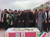 تشییع پیکر مطهر شهید اقتدار سید رضا موسوی جود در روســتای سرقنات دشتستان 