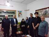 دیدار مدیر کل بنیاد شهید بوشهر با خانواده سه شهید فرهنگی در شهر بوشهر 