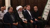 دیدار نماینده آیت الله سیستانی با ۳۶ خانواده شهید جنگ اقتدار رمضان در بوشهر 