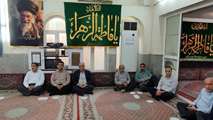 حضور مسئولین و مدیرکل بنیاد شهید بوشهر در مراسم ترحیم خانواده رهبر معظم انقلاب در بوشهر 