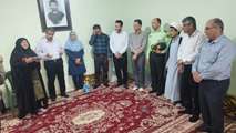دیدار مدیر کل بنیاد شهید بوشهر با خانواده شهدای دفاع مقدس در شهر عالیشهر و برازجان